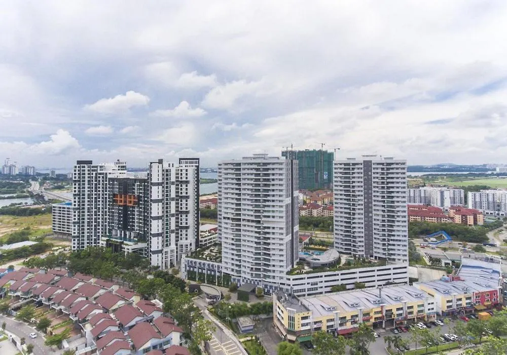 아파트 Mid Valley Ciq Lake View 3Bedroom Muji Style 조호르 바루