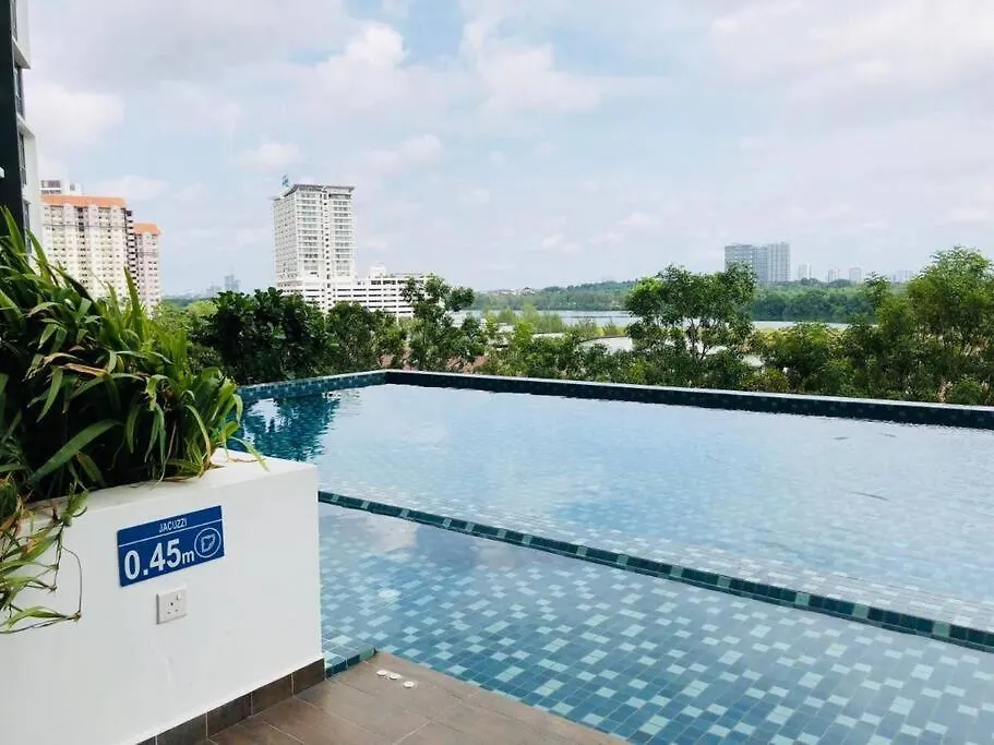 아파트 Mid Valley Ciq Lake View 3Bedroom Muji Style 조호르 바루 말레이시아